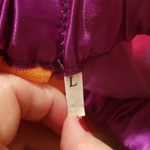 Pumpkin shirt with rainbow tulle skirt - Picture 6 of 7